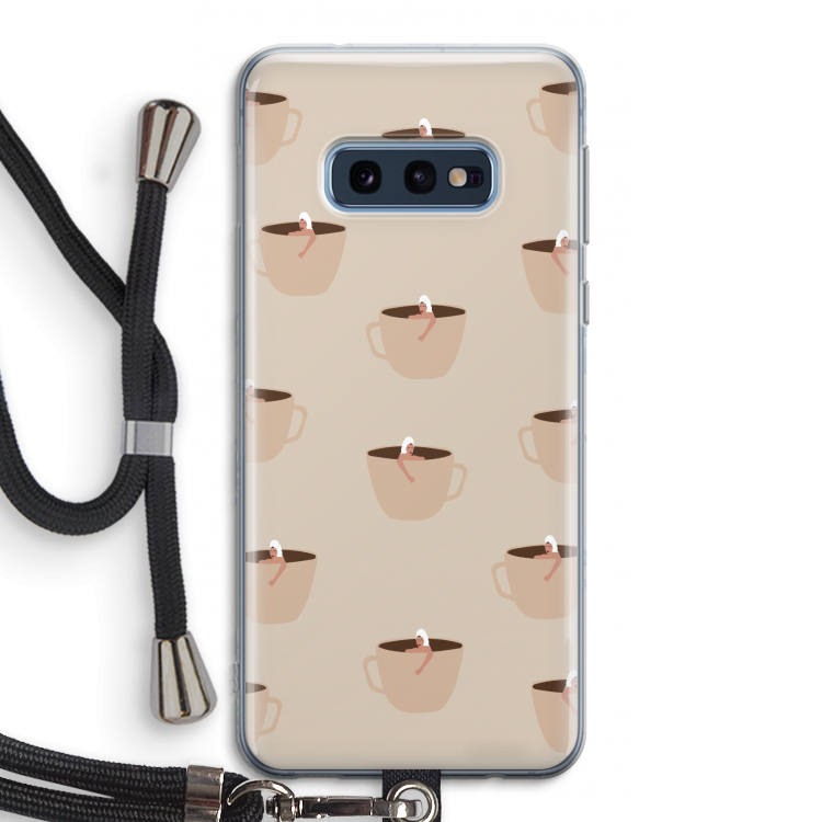 Morning coffee: Samsung Galaxy S10e Transparant Hoesje met koord