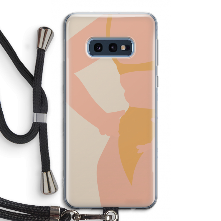 Bikini body: Samsung Galaxy S10e Transparant Hoesje met koord