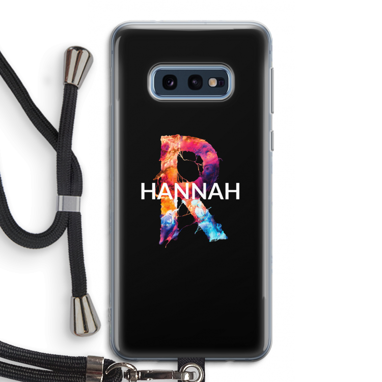 Abstract Spectrum: Samsung Galaxy S10e Transparant Hoesje met koord