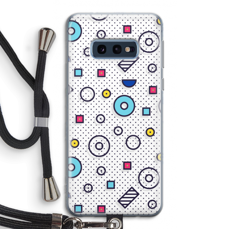 8-bit N°9: Samsung Galaxy S10e Transparant Hoesje met koord