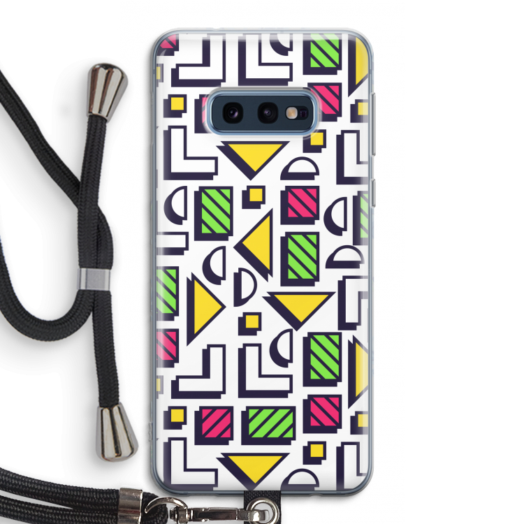 8-bit N°4: Samsung Galaxy S10e Transparant Hoesje met koord