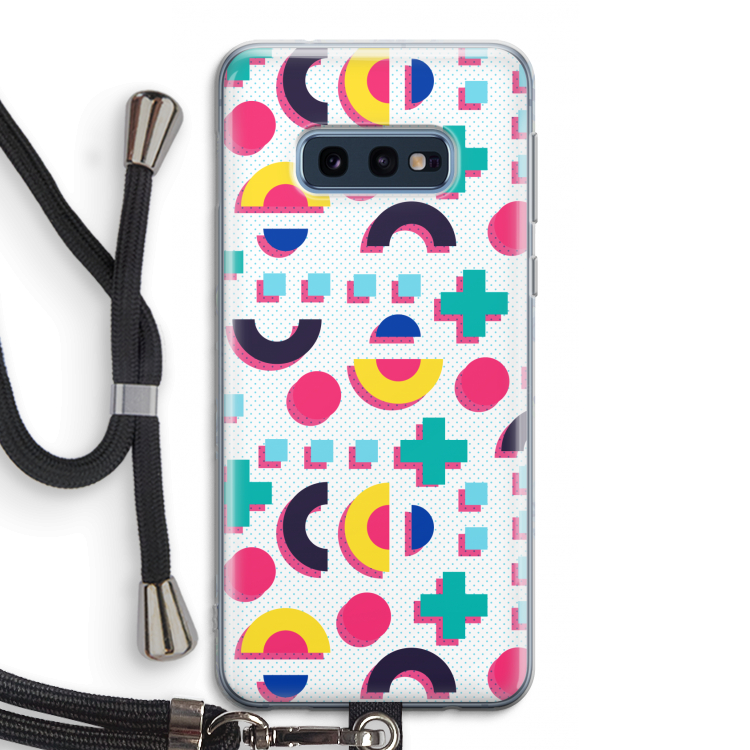 8-bit N°2: Samsung Galaxy S10e Transparant Hoesje met koord