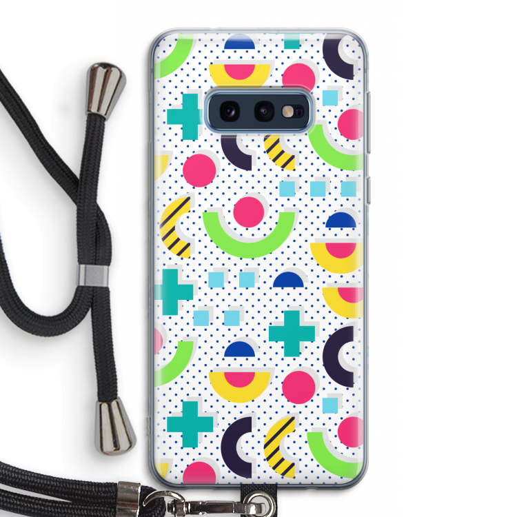 8-bit N°1: Samsung Galaxy S10e Transparant Hoesje met koord