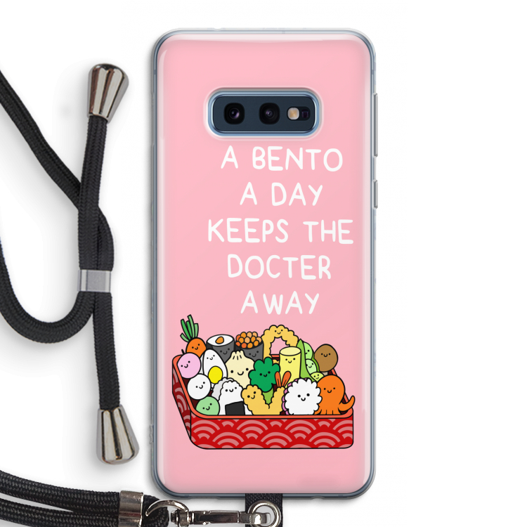 Bento a day: Samsung Galaxy S10e Transparant Hoesje met koord