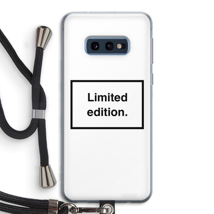 Limited edition: Samsung Galaxy S10e Transparant Hoesje met koord