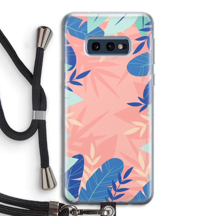 Tropisch: Samsung Galaxy S10e Transparant Hoesje met koord