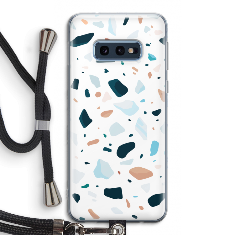 Terrazzo N°13: Samsung Galaxy S10e Transparant Hoesje met koord