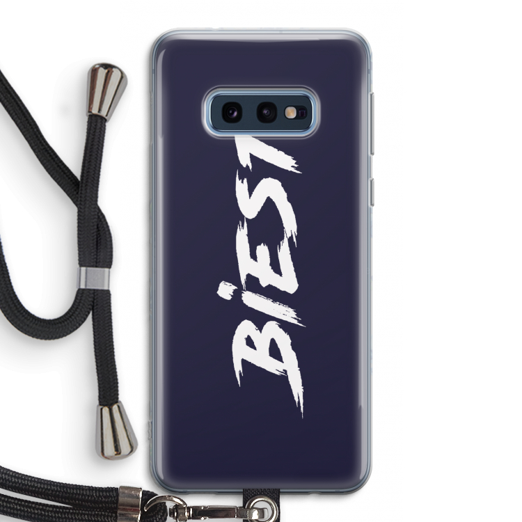 Biest: Samsung Galaxy S10e Transparant Hoesje met koord