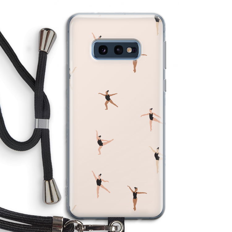 Dancing #1: Samsung Galaxy S10e Transparant Hoesje met koord
