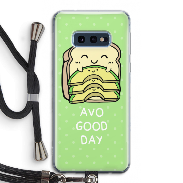 Avo Good Day: Samsung Galaxy S10e Transparant Hoesje met koord