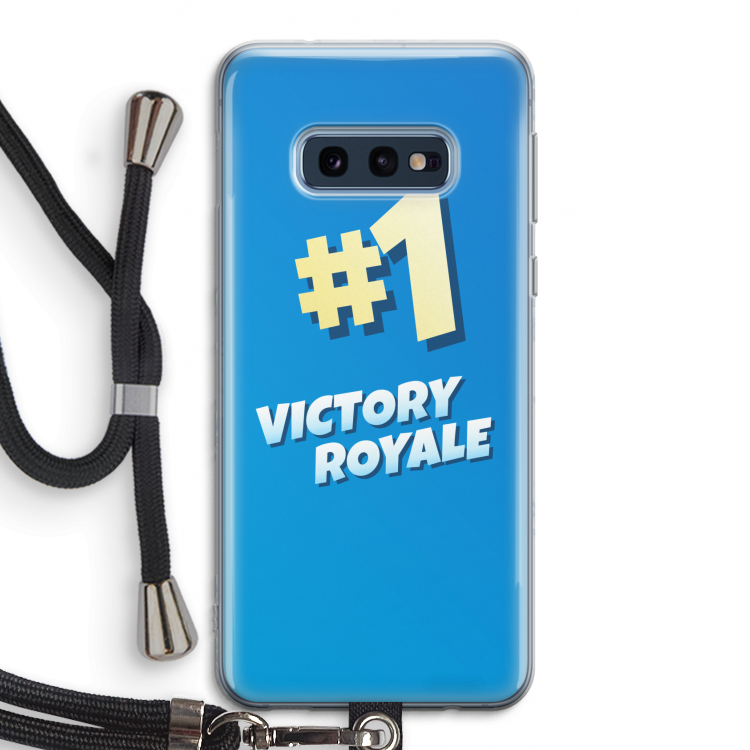Victory Royale: Samsung Galaxy S10e Transparant Hoesje met koord