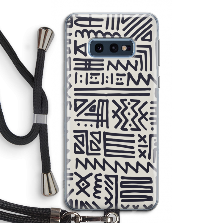 Marrakech print: Samsung Galaxy S10e Transparant Hoesje met koord