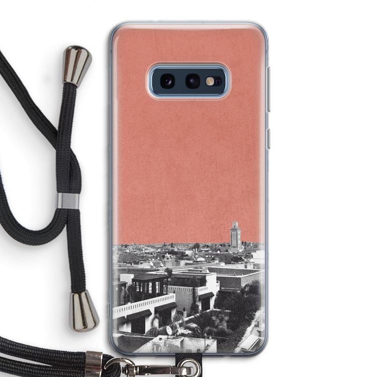 Marrakech Skyline : Samsung Galaxy S10e Transparant Hoesje met koord