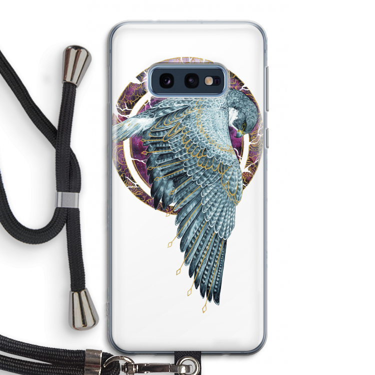 Golden Falcon: Samsung Galaxy S10e Transparant Hoesje met koord