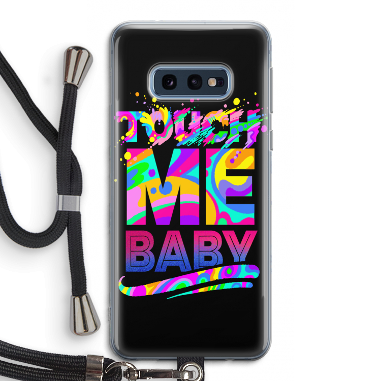 Touch Me: Samsung Galaxy S10e Transparant Hoesje met koord
