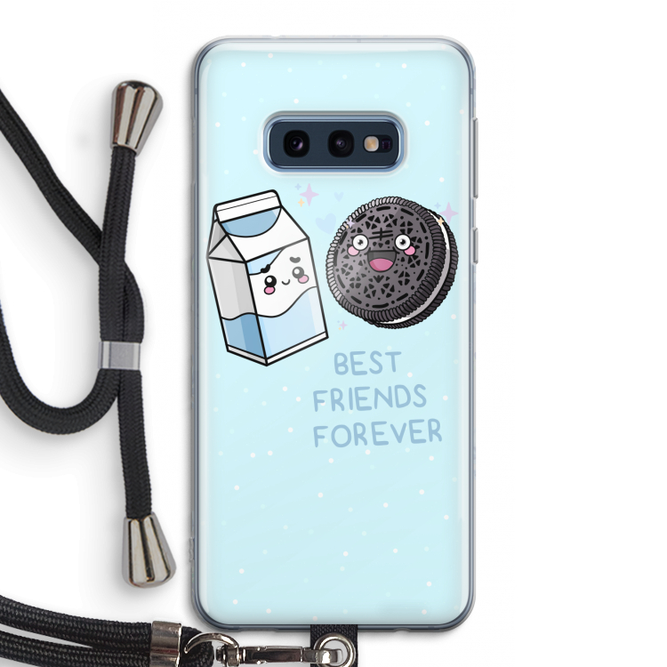 Best Friend Forever: Samsung Galaxy S10e Transparant Hoesje met koord