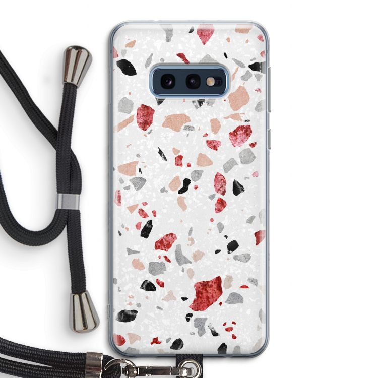 Terrazzo N°12: Samsung Galaxy S10e Transparant Hoesje met koord