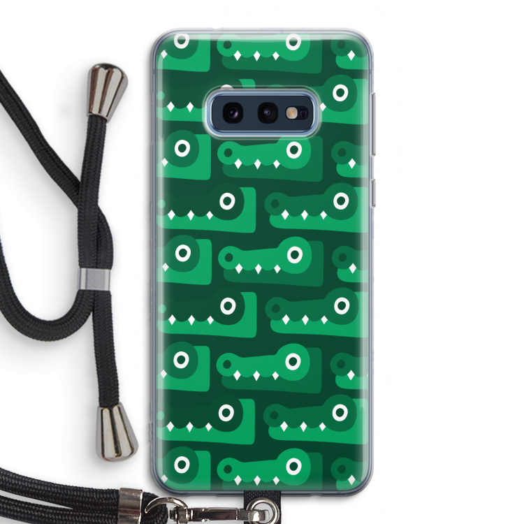 Crocs: Samsung Galaxy S10e Transparant Hoesje met koord