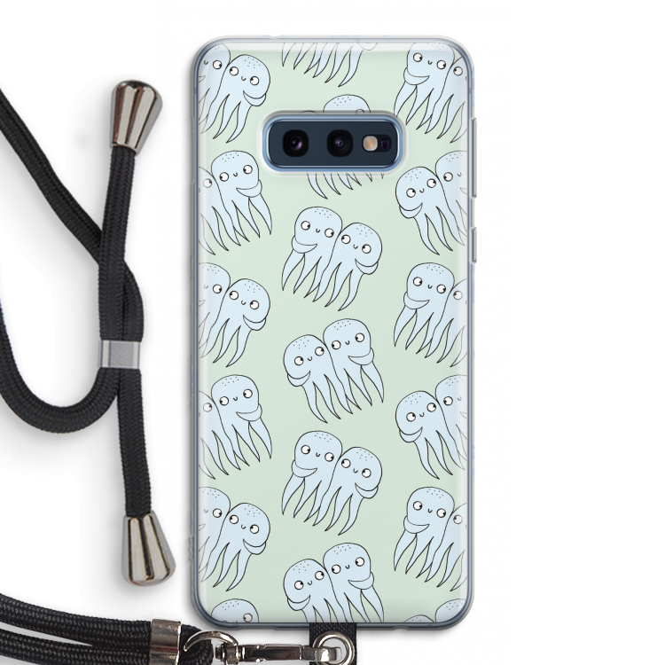 Octopussen: Samsung Galaxy S10e Transparant Hoesje met koord