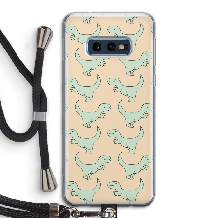 Dinos: Samsung Galaxy S10e Transparant Hoesje met koord