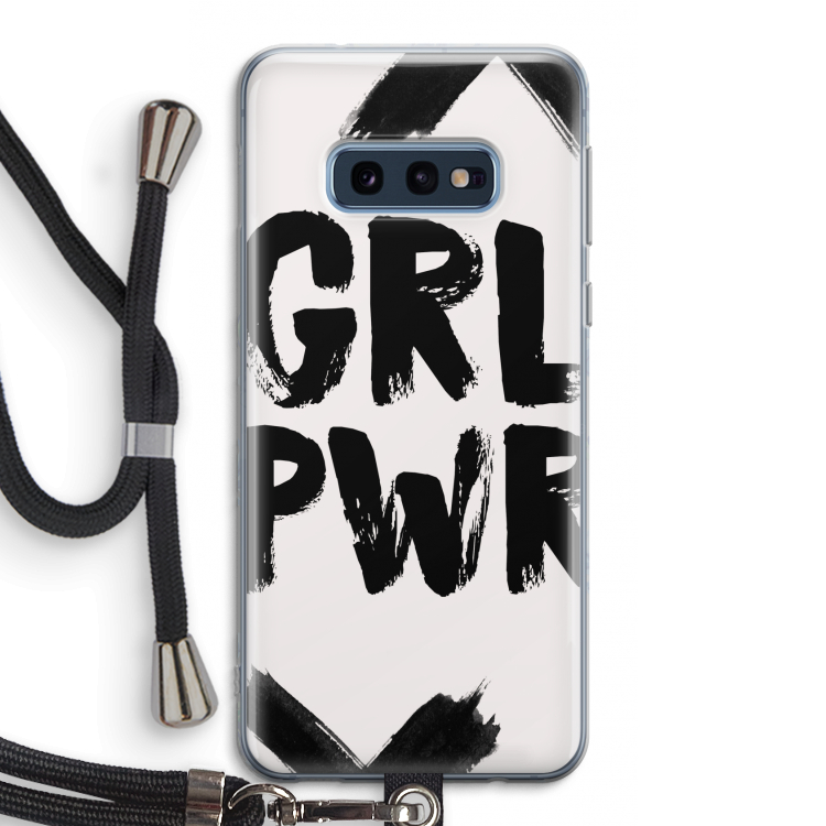 Girl Power #2: Samsung Galaxy S10e Transparant Hoesje met koord