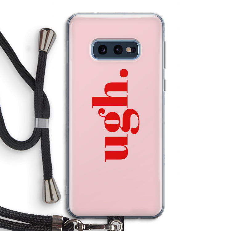 Ugh: Samsung Galaxy S10e Transparant Hoesje met koord