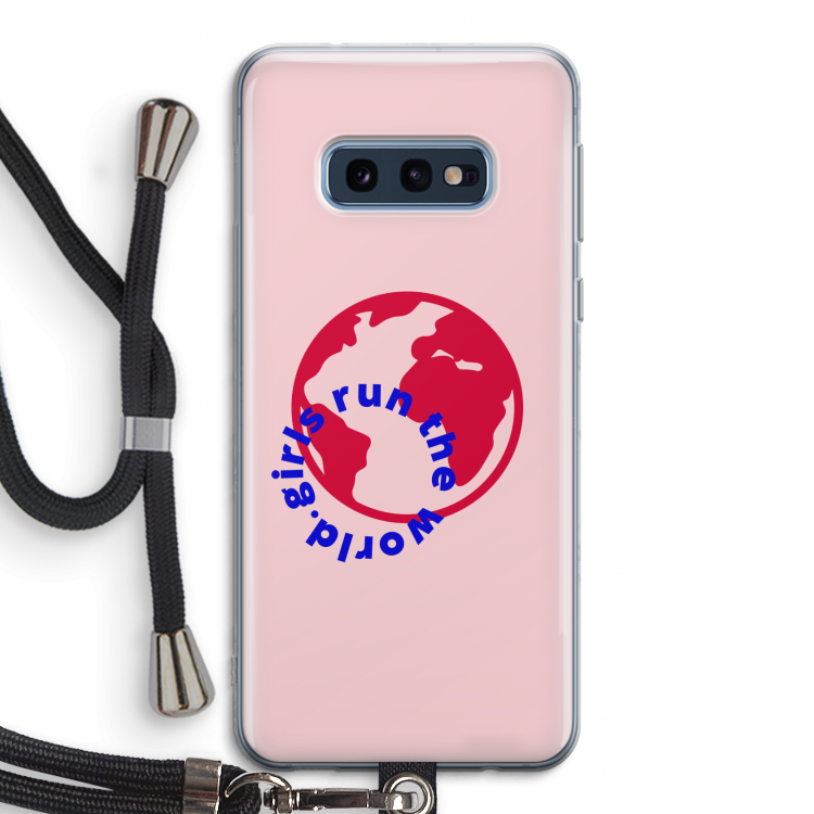 Run The World: Samsung Galaxy S10e Transparant Hoesje met koord