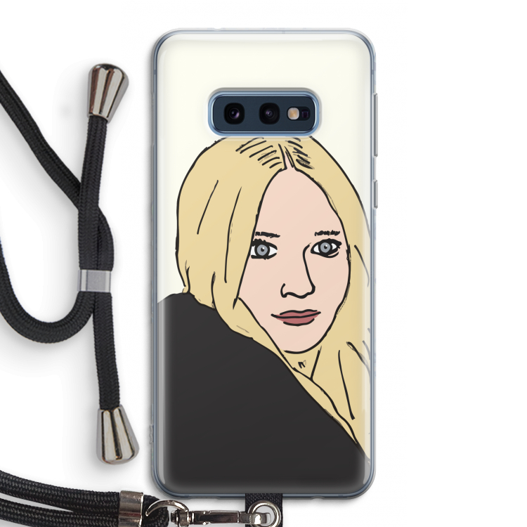 Ashley: Samsung Galaxy S10e Transparant Hoesje met koord