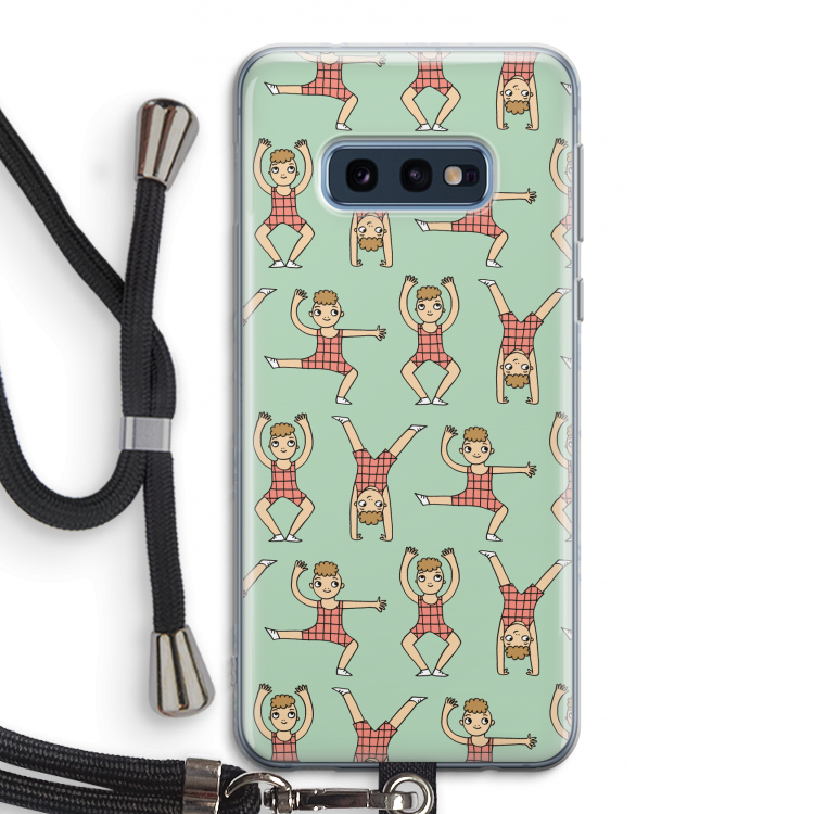 Gymboys: Samsung Galaxy S10e Transparant Hoesje met koord