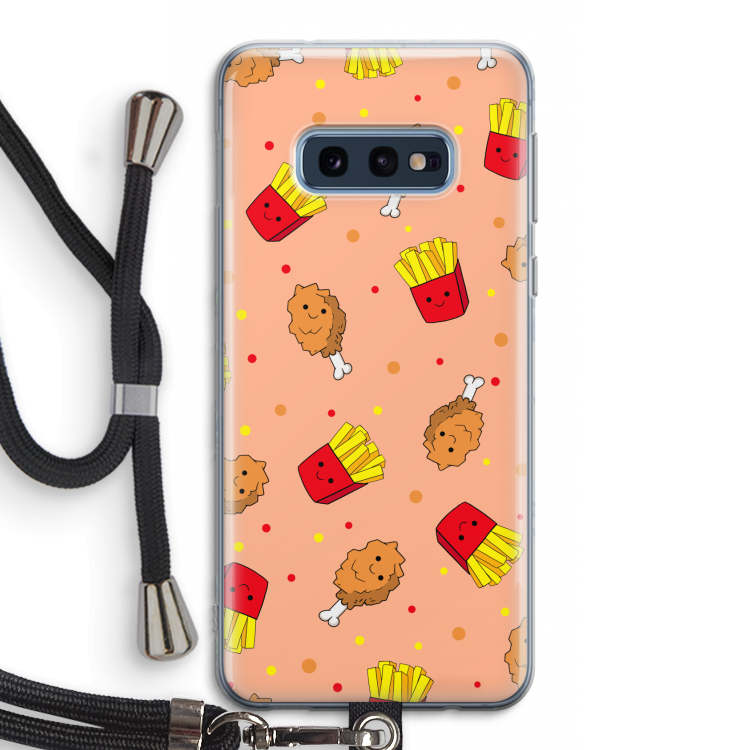 Chicken 'n Fries: Samsung Galaxy S10e Transparant Hoesje met koord