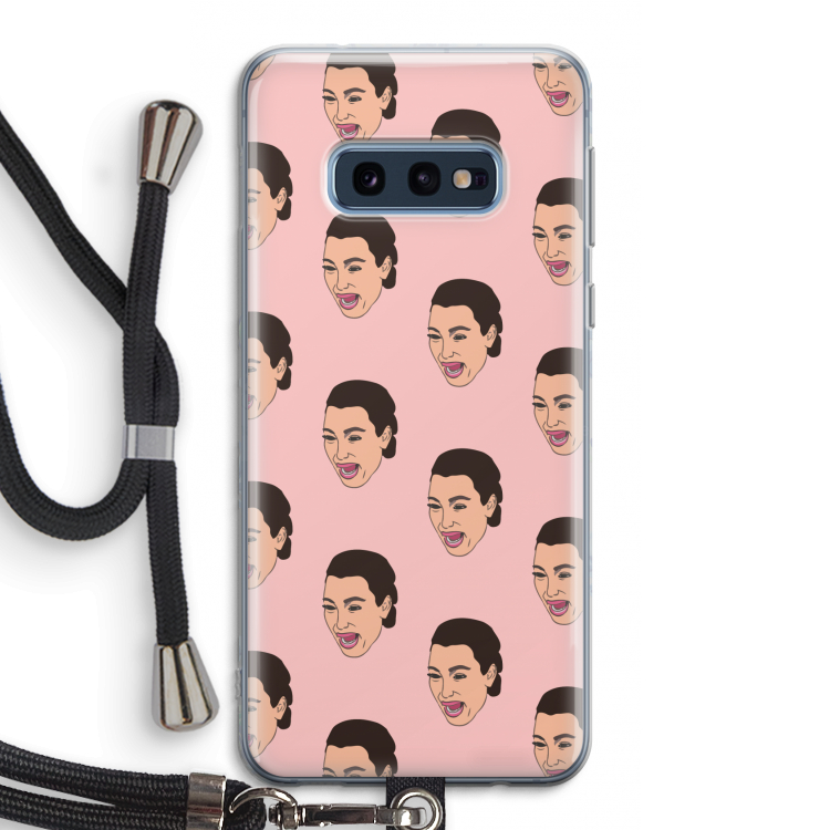 Ugly Cry Call: Samsung Galaxy S10e Transparant Hoesje met koord