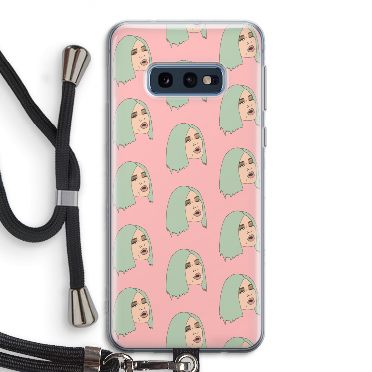 King Kylie: Samsung Galaxy S10e Transparant Hoesje met koord