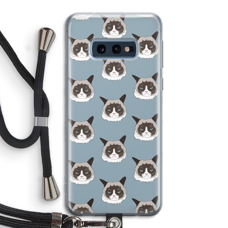 It's a Purrr Case: Samsung Galaxy S10e Transparant Hoesje met koord
