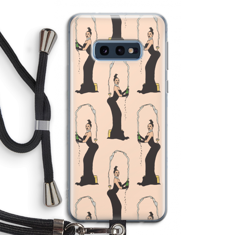 Pop Some Kim: Samsung Galaxy S10e Transparant Hoesje met koord