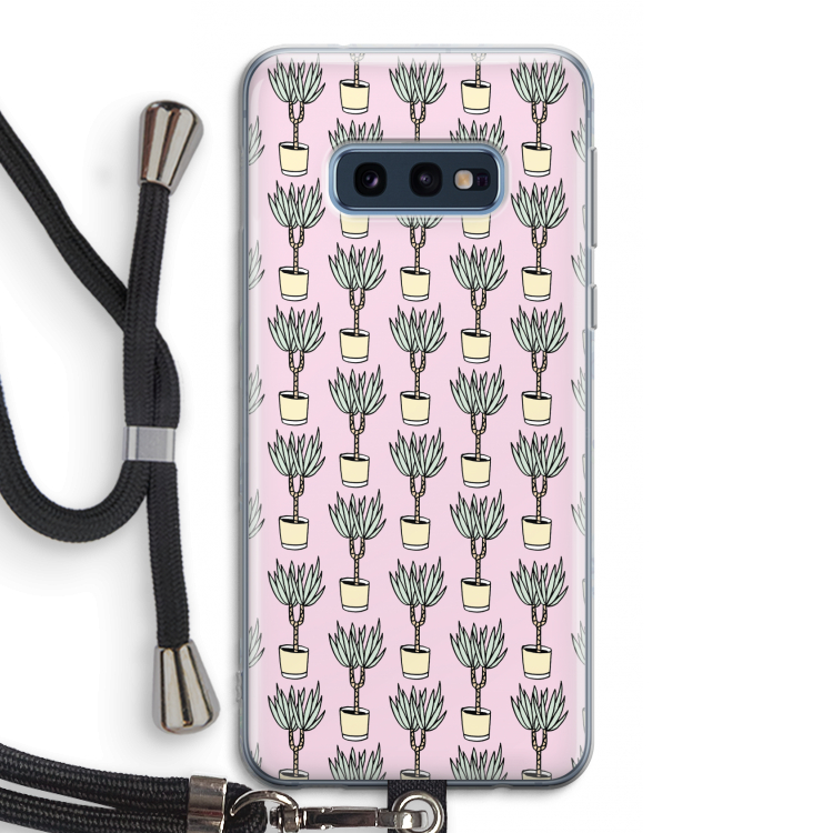 Boompje: Samsung Galaxy S10e Transparant Hoesje met koord