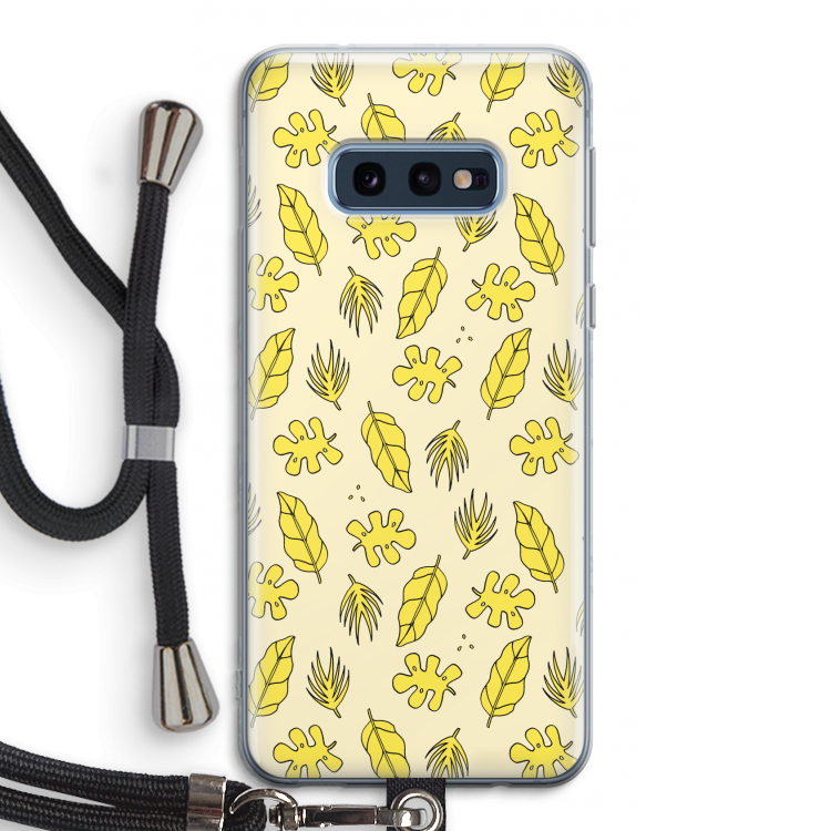 Herfst: Samsung Galaxy S10e Transparant Hoesje met koord