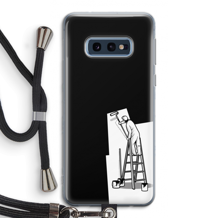 Musketon Painter: Samsung Galaxy S10e Transparant Hoesje met koord