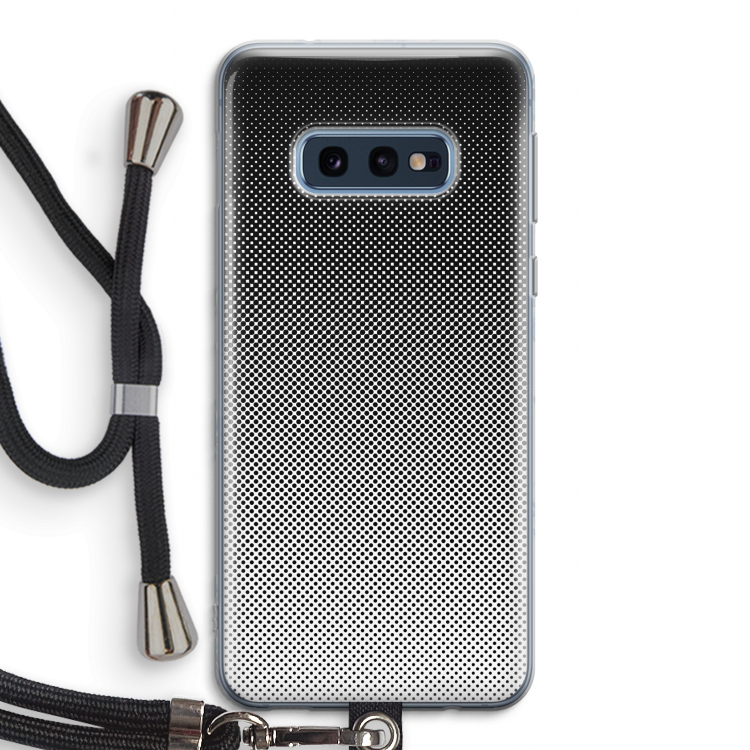 Musketon Halftone: Samsung Galaxy S10e Transparant Hoesje met koord