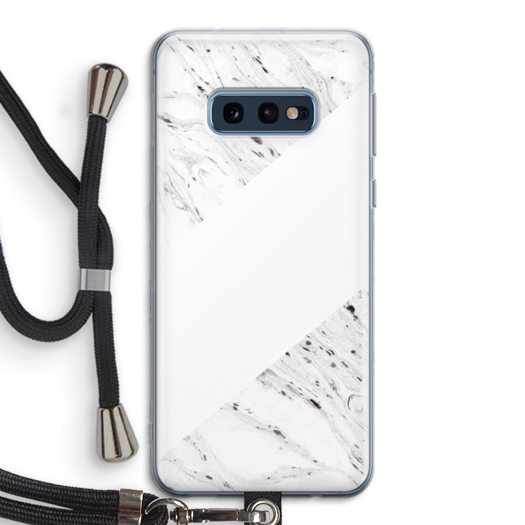 Biggest stripe: Samsung Galaxy S10e Transparant Hoesje met koord