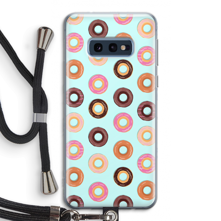 Donuts: Samsung Galaxy S10e Transparant Hoesje met koord