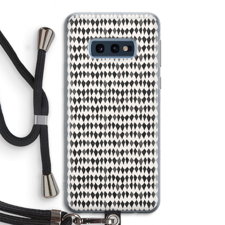 Crazy shapes: Samsung Galaxy S10e Transparant Hoesje met koord