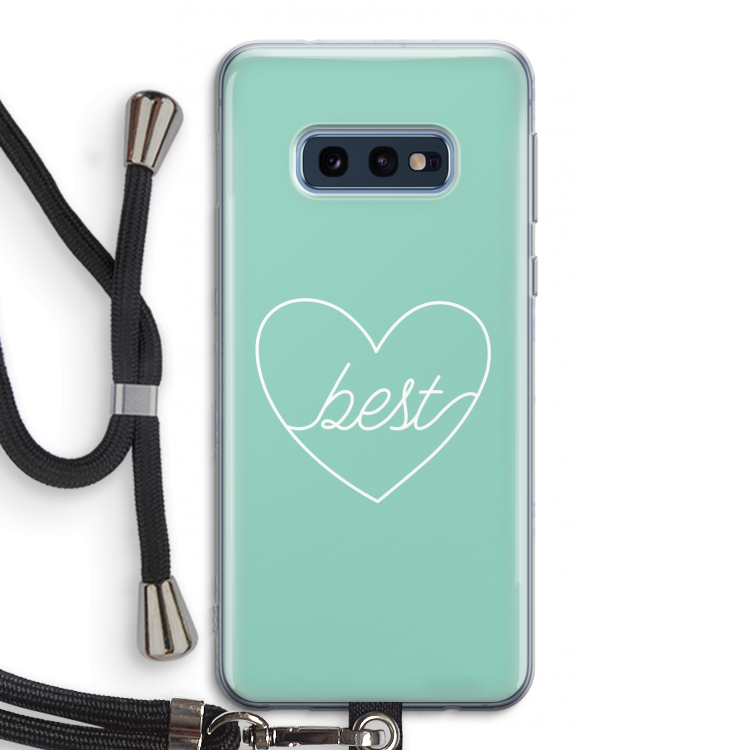 Best heart pastel: Samsung Galaxy S10e Transparant Hoesje met koord