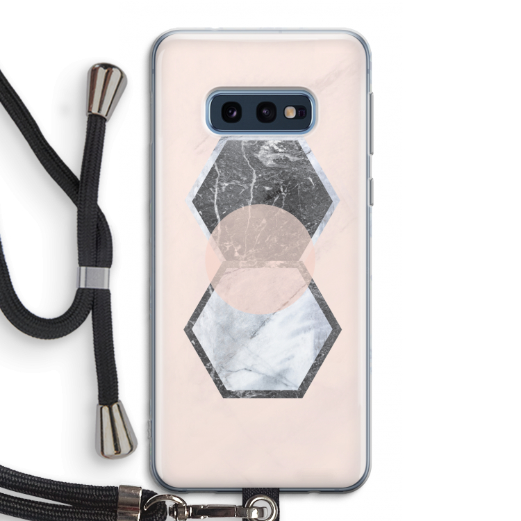 Creatieve toets: Samsung Galaxy S10e Transparant Hoesje met koord