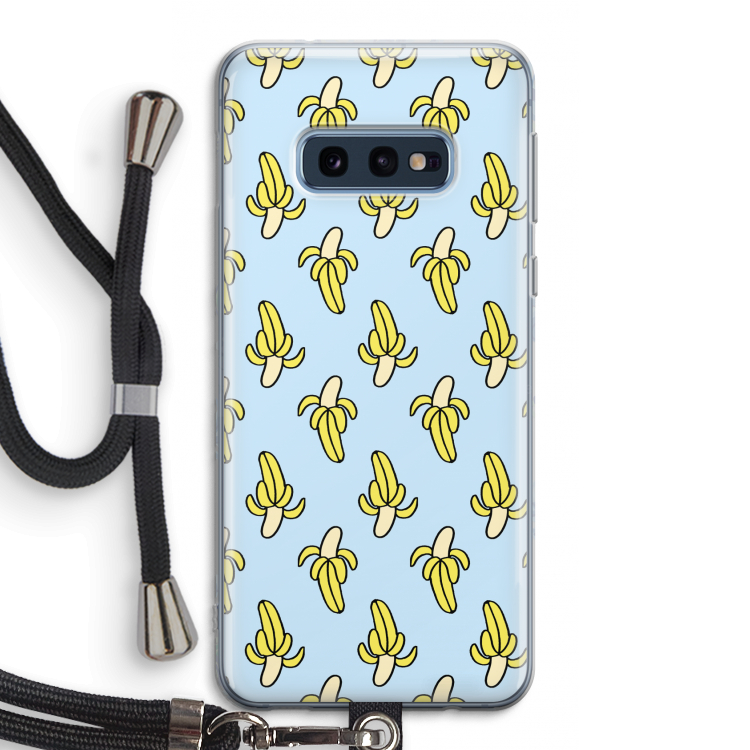 Bananas: Samsung Galaxy S10e Transparant Hoesje met koord