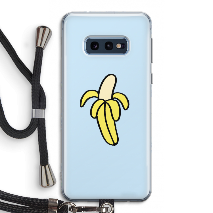 Banana: Samsung Galaxy S10e Transparant Hoesje met koord