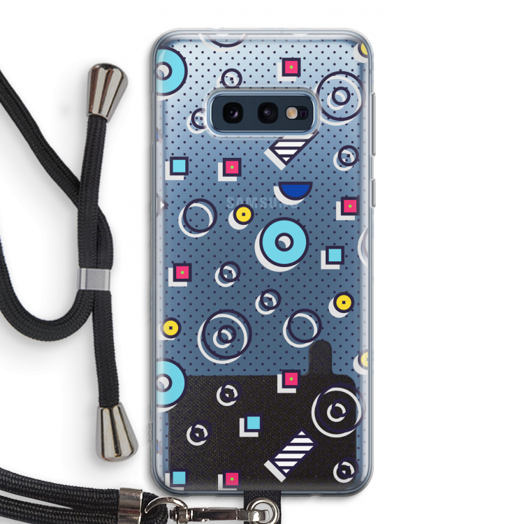 8-bit N°9: Samsung Galaxy S10e Transparant Hoesje met koord