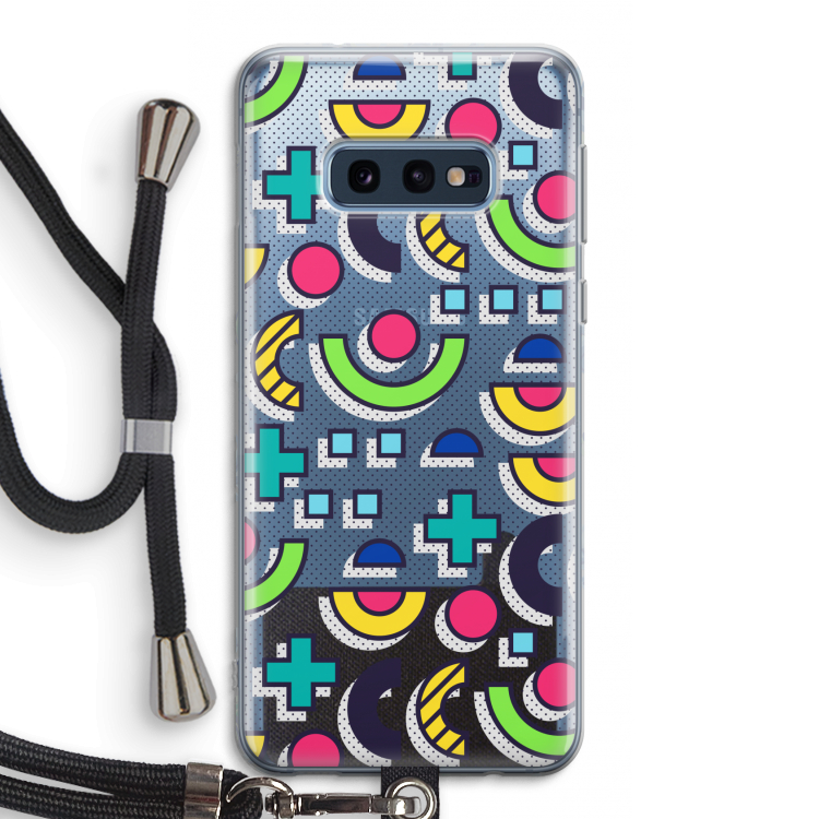 8-bit N°6: Samsung Galaxy S10e Transparant Hoesje met koord