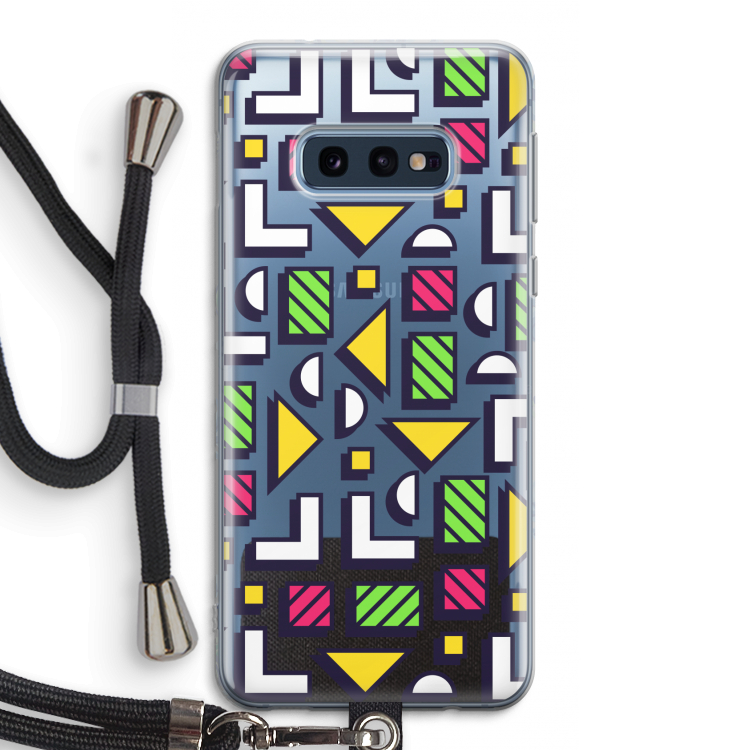 8-bit N°4: Samsung Galaxy S10e Transparant Hoesje met koord