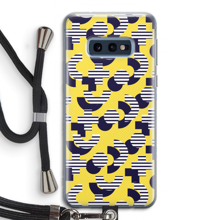8-bit N°3: Samsung Galaxy S10e Transparant Hoesje met koord
