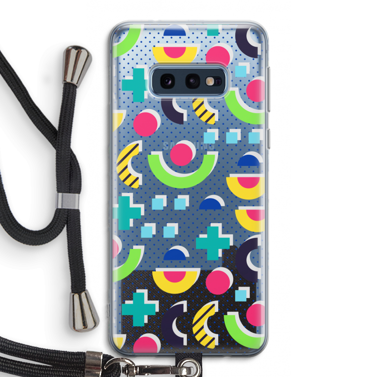 8-bit N°1: Samsung Galaxy S10e Transparant Hoesje met koord